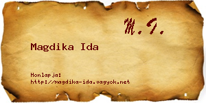 Magdika Ida névjegykártya